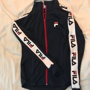 Fila zip up athletic jacket
